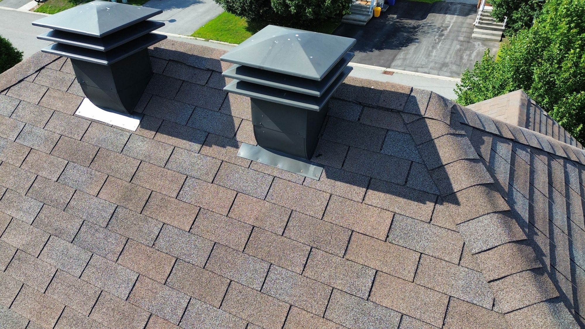 Exposed roof vent nails found during a Nepean home inspection